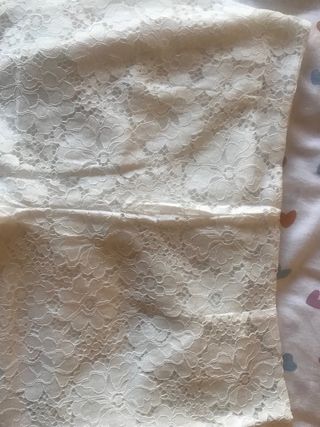Pantalón de encaje blanco Talla M