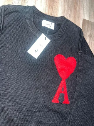 Maglione Ami Paris cuore rosso taglia M