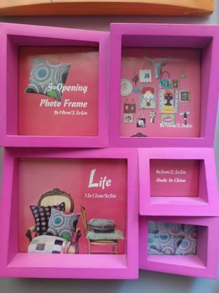 Lote 6 Marcos Fotos RONGDA Madera/Plástico