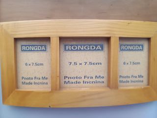 Lote 6 Marcos Fotos RONGDA Madera/Plástico