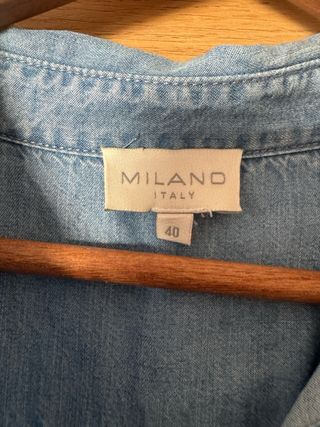 Vestido camisero vaquero Milano azul