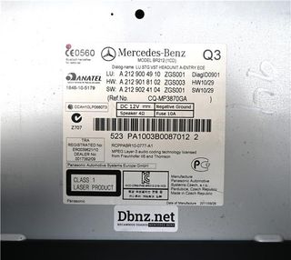 RADIO / CD Mercedes-Benz Clase E (BM 212) Lim. (01.2009->) 2.1 E 220 CDI BlueEfficiency (212.002) [2,1 Ltr. - 125 kW CDI CAT]