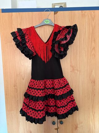 Vestido Flamenca Niña talla 5/6 años
