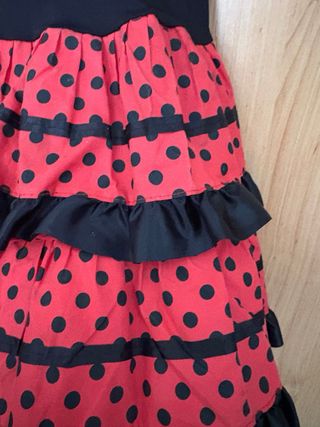 Vestido Flamenca Niña talla 5/6 años