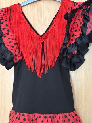 Vestido Flamenca Niña talla 5/6 años