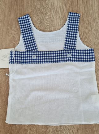 Canotta Coccodè cotone 9/12 mesi quadretti