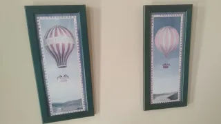 2 Cuadros Decorativos Globo Aerostático