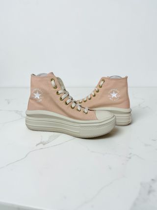 Converse plataforma rosa