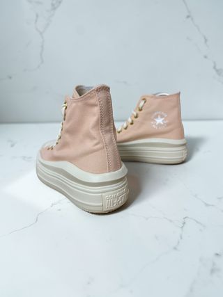 Converse plataforma rosa