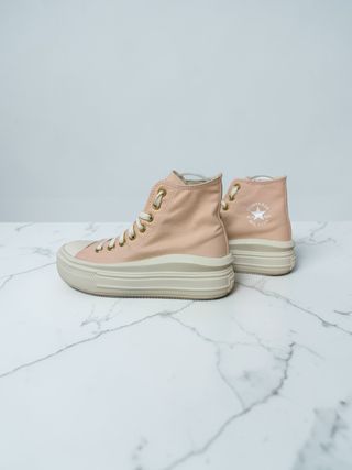 Converse plataforma rosa