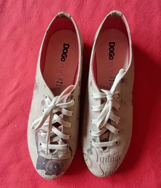 Zapatos Dogo Mujer Beige/Rosa