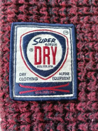 Superdry Sciarpone Invernale Rosso