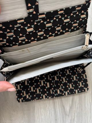 Cartera Kipling Negra Multicolor