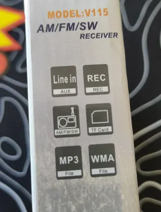 Radio Portátil Retekess V115 AM/FM/SW