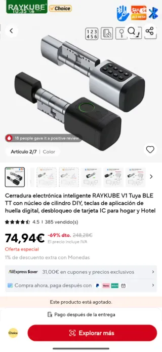 Cerradura Inteligente Tuya