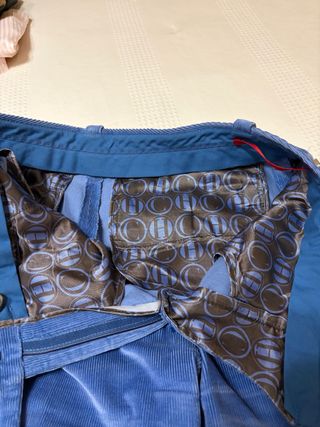 Pantalón pana Carolina Herrera azul