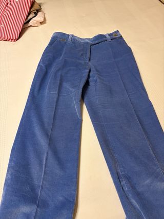 Pantalón pana Carolina Herrera azul