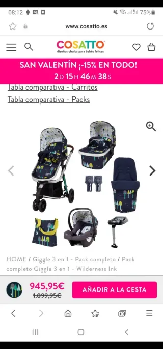 Silla de paseo Cosatto y silla de coche