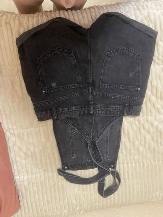 Mono corto vaquero negro