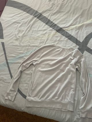 Sudadera básica H&M blanca
