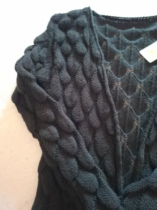 Chaqueta larga tejida talla S/M