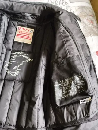 Giubbino moto Spirit ST nero/bianco