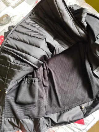 Giubbino moto Spirit ST nero/bianco