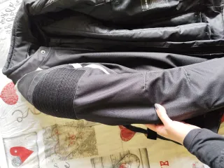 Giubbino moto Spirit ST nero/bianco