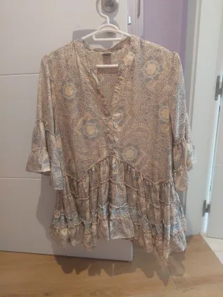 Blusa estampada talla única