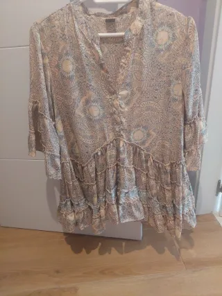Blusa estampada talla única
