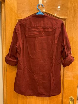 Camisa Pull&Bear Roja Hombre