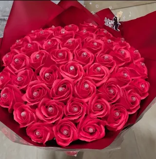 Rosas de jabón decorativas