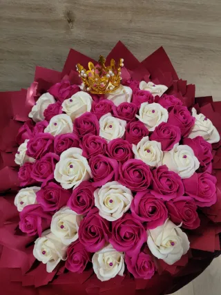 Rosas de jabón decorativas