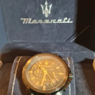 Orologio Maserati Uomo Nero e Oro