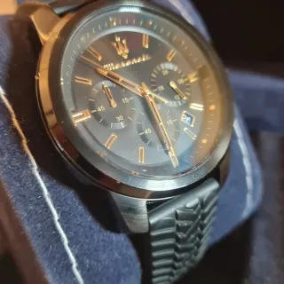 Orologio Maserati Uomo Nero e Oro