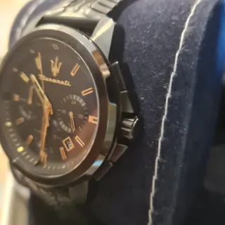 Orologio Maserati Uomo Nero e Oro