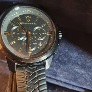 Orologio Maserati Uomo Nero e Oro