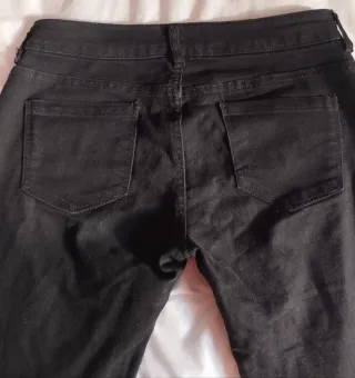 Pantalón vaquero negro Pull&Bear
