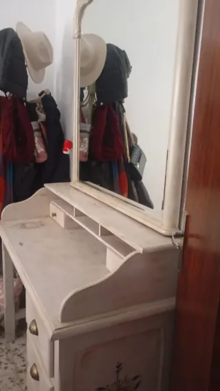 Tocador escritorio restaurado madera