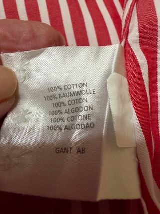 Blusa Gant Rayas Rojas y Blancas