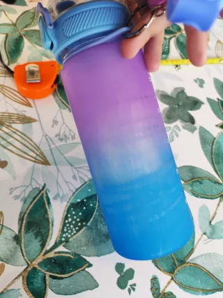 Borraccia multicolore 600ml con Unicorno Pop It