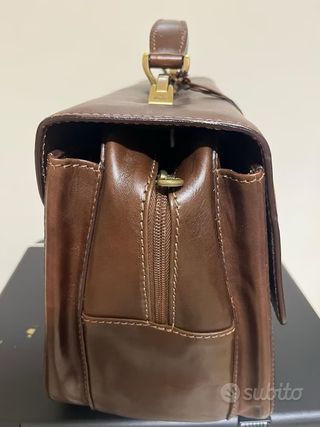 Borsa The Bridge in pelle marrone