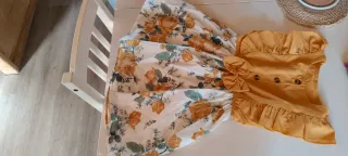 Vestido infantil estampado floral