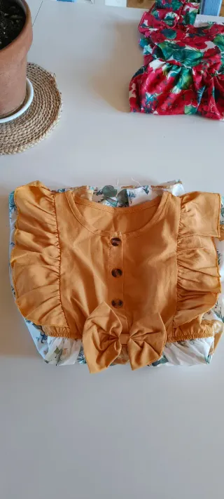 Vestido infantil estampado floral