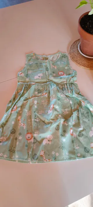 Vestido infantil estampado floral