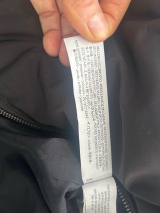 Abrigo Zara plumón negro Talla M