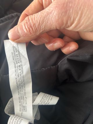 Abrigo Zara plumón negro Talla M