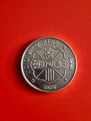 100 ptas. 1966 *67. Plata UNC/SC