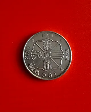 100 ptas. 1966 *67. Plata UNC/SC