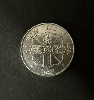 100 ptas. 1966 *67. Plata UNC/SC